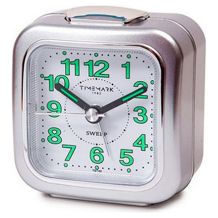 Analoge alarmklok Timemark Zilverkleurig