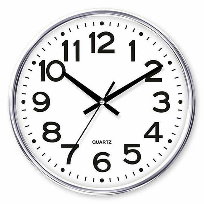 Muurklok Timemark Zilverkleurig 34 x 34 cm