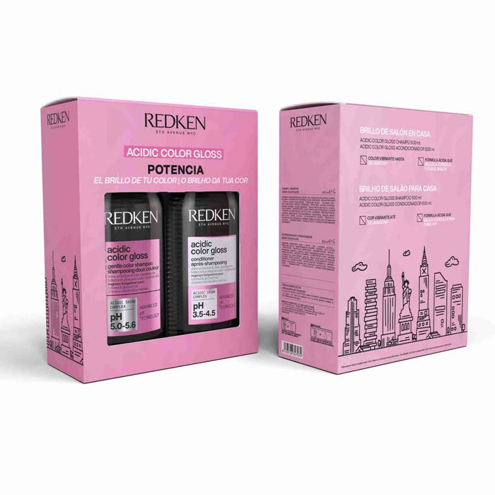 Shampoo Set Redken ACIDIC COLOR GLOSS 3 Onderdelen