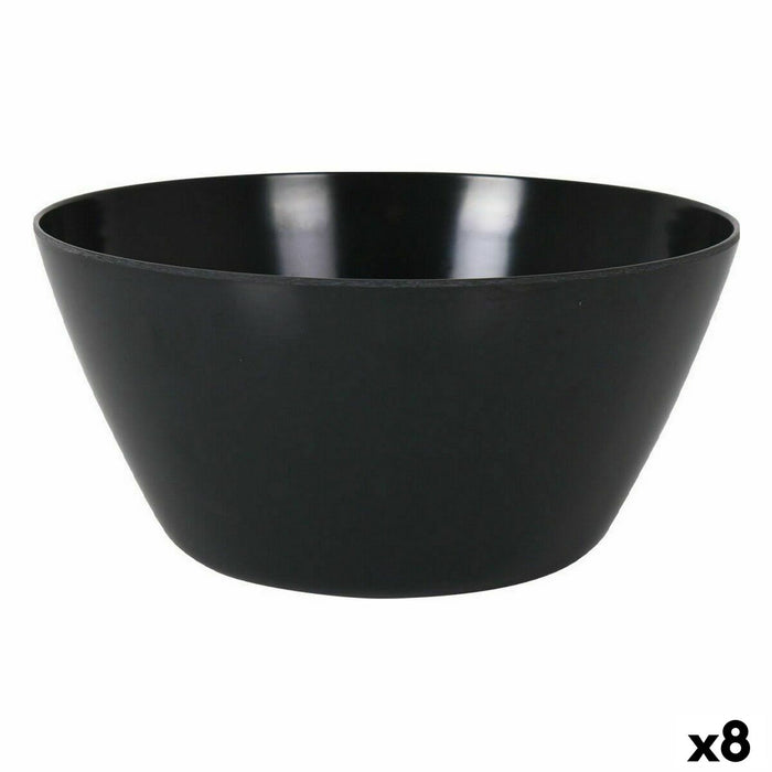 Saladekom La Mediterránea Melamine Antraciet (8 Stuks)