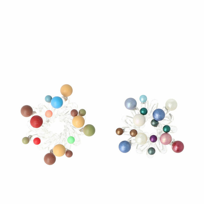 Haarelastiekjes Inca   Multicolour Balletjes (2 Onderdelen)