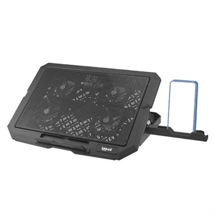Cooling Base voor Laptop iggual IGG319710 Zwart