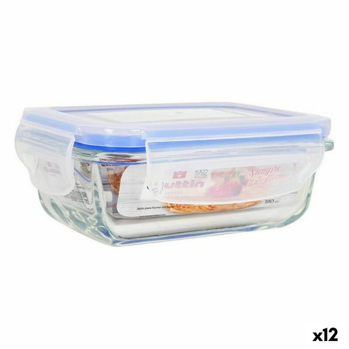 Hermetische Lunchtrommel Quttin Rechthoekig 180 ml 12,7 x 8,9 x 5 cm (12 Stuks)