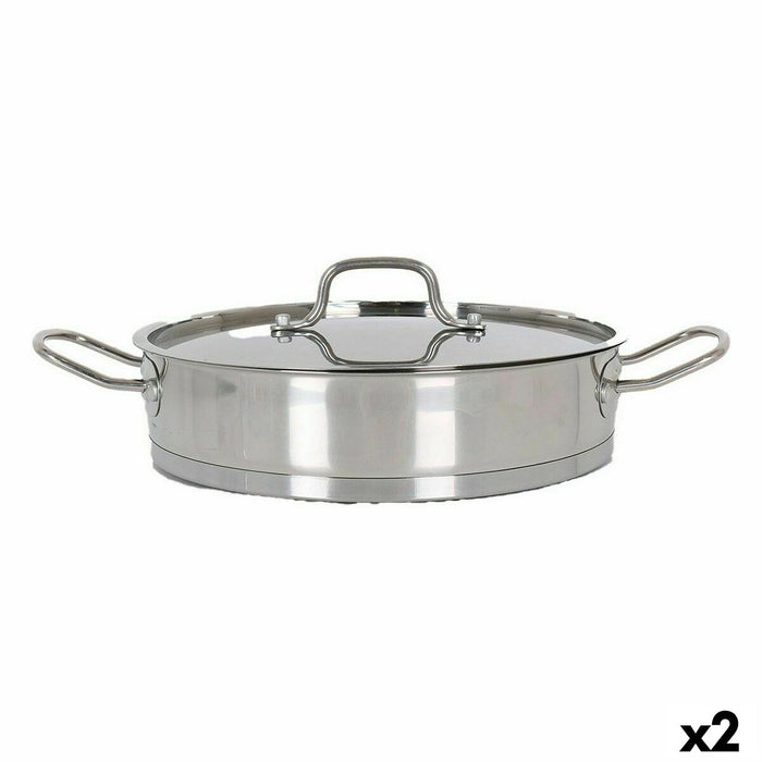 Kookpot met Glazen Deksel Quttin 4,3 L (2 Stuks)