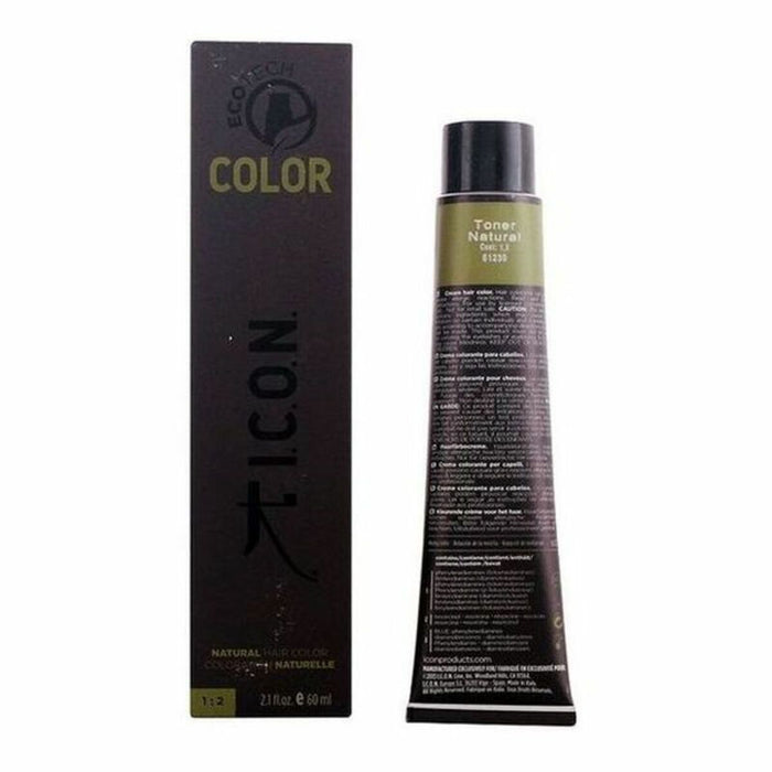 Gepigmenteerde crème Ecotech Color I.c.o.n. 116303 Nº 9.0-rubio muy claro Nº 8.0-rubio claro 60 ml