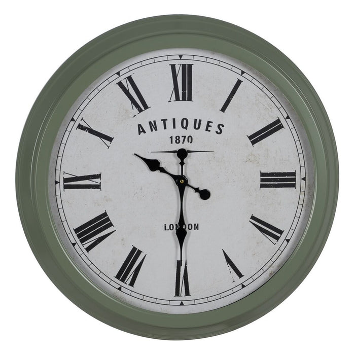 Muurklok Groen Ijzer 70 x 70 x 6,5 cm