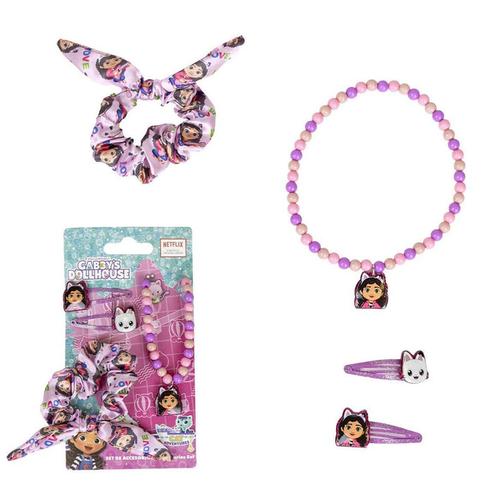 Haaraccessoires Gabby's Dollhouse 4 Onderdelen Roze