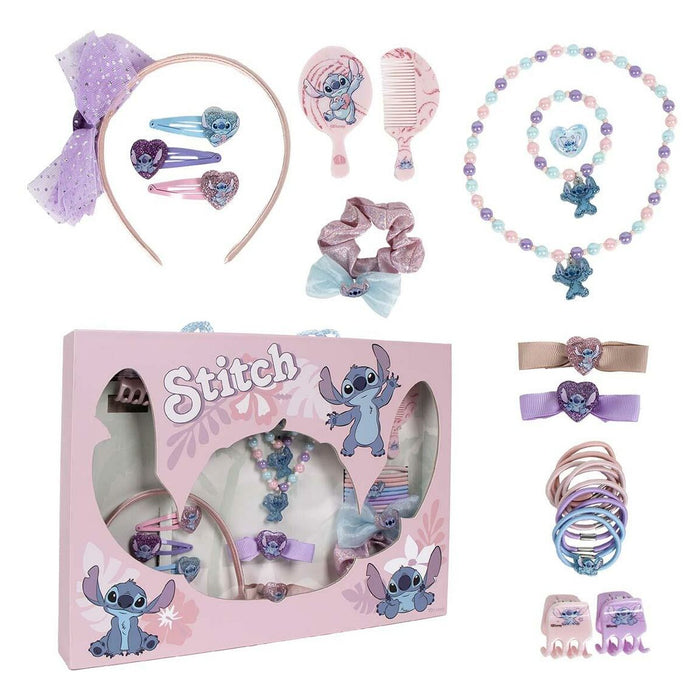 Haaraccessoires Stitch Roze 24 Onderdelen