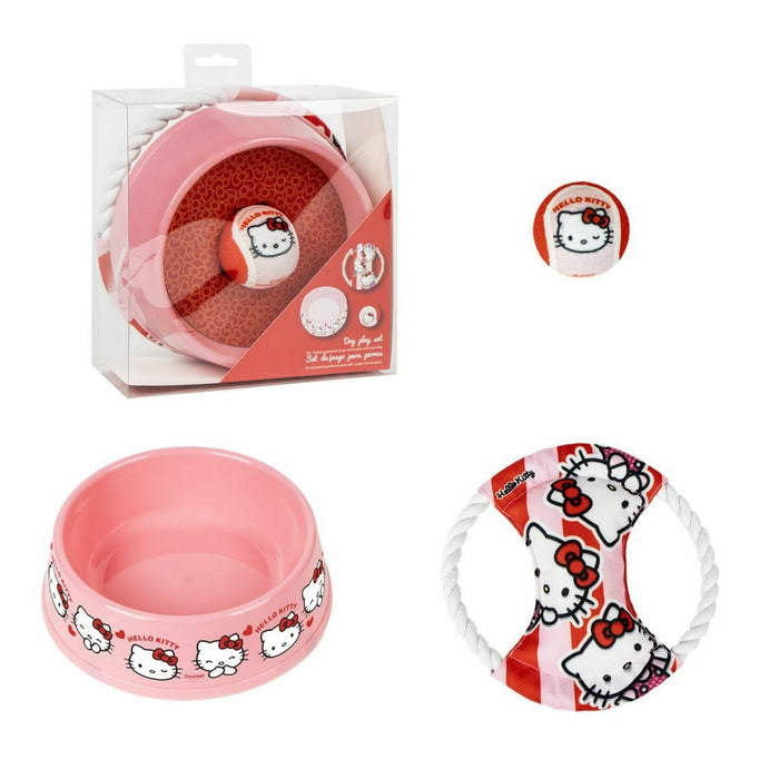 Welcome Gift Set for Dogs Hello Kitty Pink 21,0 x 21,0 x 8,8 cm 3 Pieces