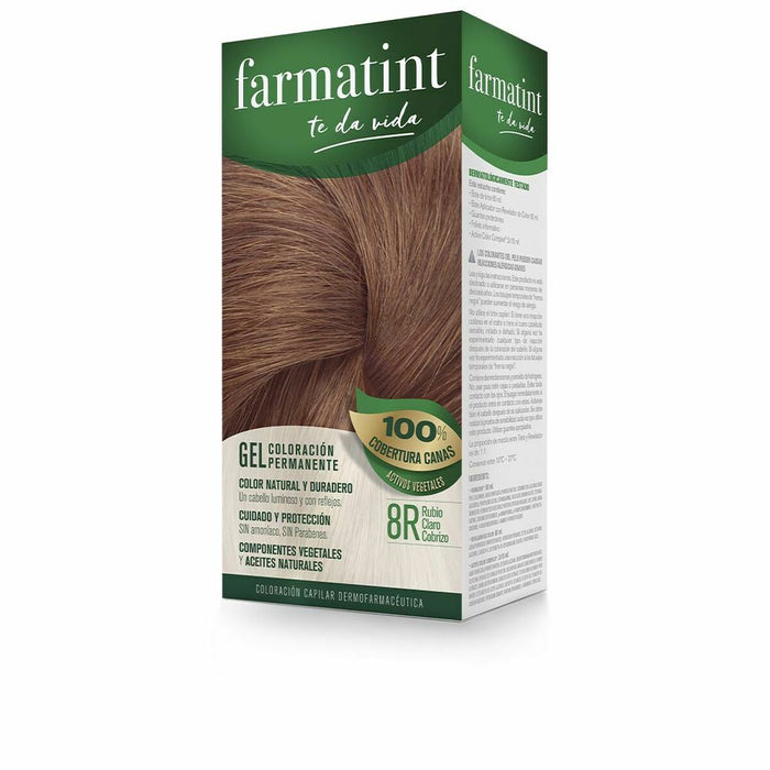 Permanente Kleur Farmatint 8r-Rubio Claro Cobrizo Gel