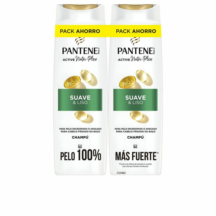 Vochtinbrengende Shampoo Pantene SUAVE Y LISO 325 ml (2 Stuks)