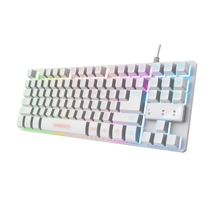 Gaming Keyboard Trust GXT 833W THADO Wit Multicolour QWERTY Qwerty US
