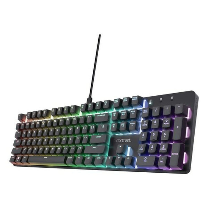 Gaming Keyboard Trust GXT 871 Zora Zwart Multicolour QWERTY Qwerty US