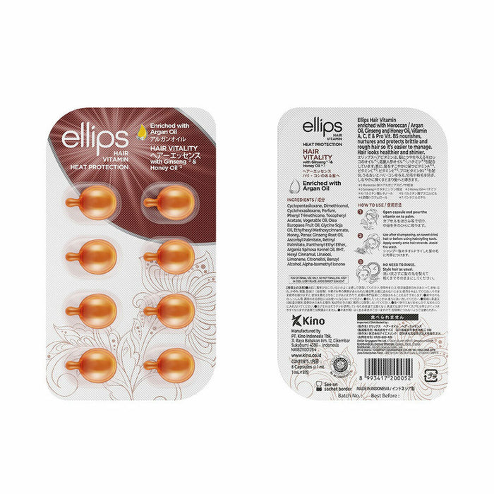 Vitamines Ellips Hair Vitality Thermobescherming Tabletten Arganolie