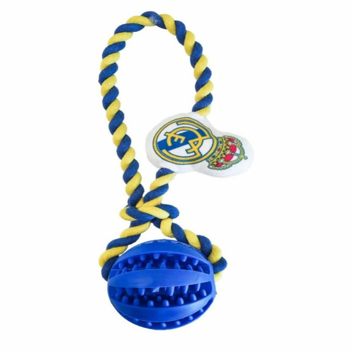 Hondenspeelgoed Real Madrid C.F. Blauw Polyester Katoen TPR 7 x 32 x 10 cm