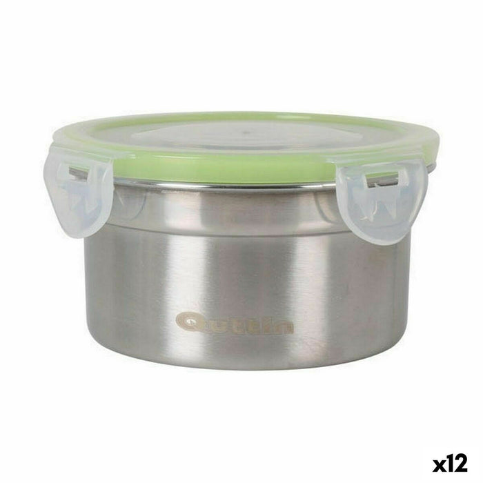 Hermetische Lunchtrommel Quttin Rond 300 ml Roestvrij staal (12 Stuks)