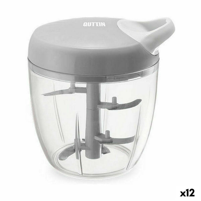 Handmatige minihakker met trekkoord Quttin 14 x 15 cm (12 Stuks)