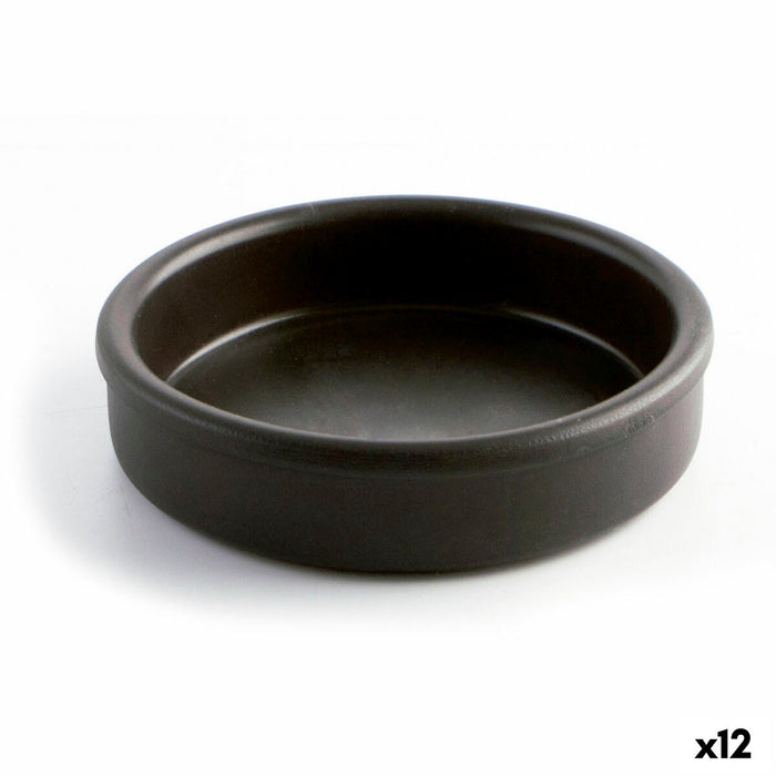 Sauspan Quid Barro Lux Zwart Keramisch Ø 18 cm (12 Stuks)