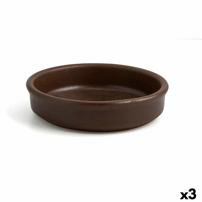 Sauspan Anaflor Barro Anaflor Bruin Aardewerk Ø 21 cm (3 Stuks)