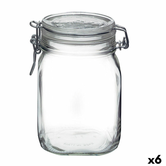Glazen pot Bormioli Rocco Fido Transparant (6 Stuks)
