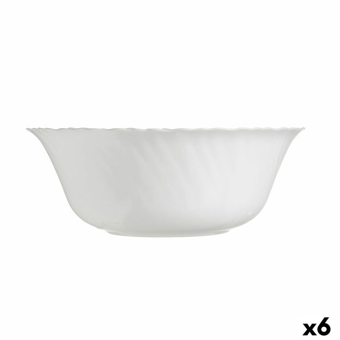 Saladekom Luminarc Feston Wit Glas (25 cm) (6 Stuks)
