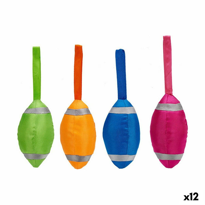 Kauwspeelgoed voor honden Mascow MC478 MC478 Blauw Groen Oranje Roze 11 x 8,5 x 30 cm Rugby (12 Stuks)