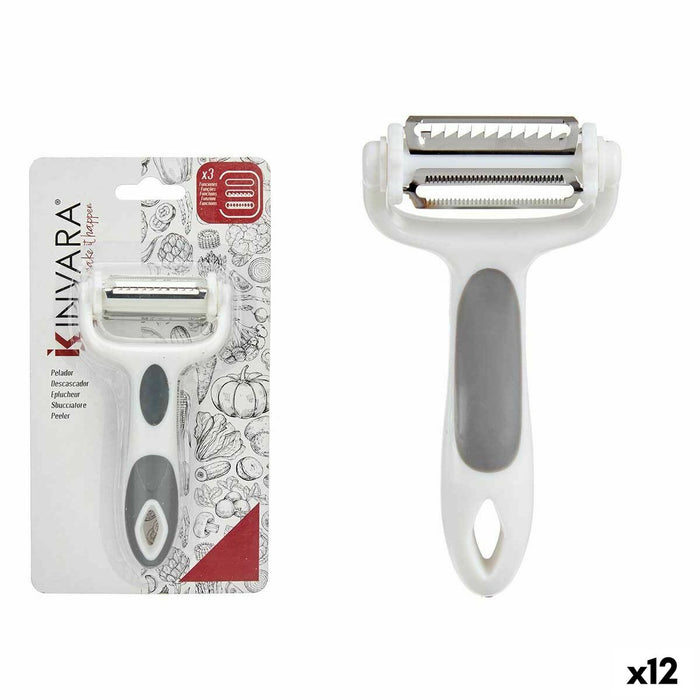 Schiller Kinvara CK51327 CK51327 Wit Grijs Roestvrij staal Polypropyleen TPR 12 x 3 x 22 cm 3 in 1 (12 Stuks)