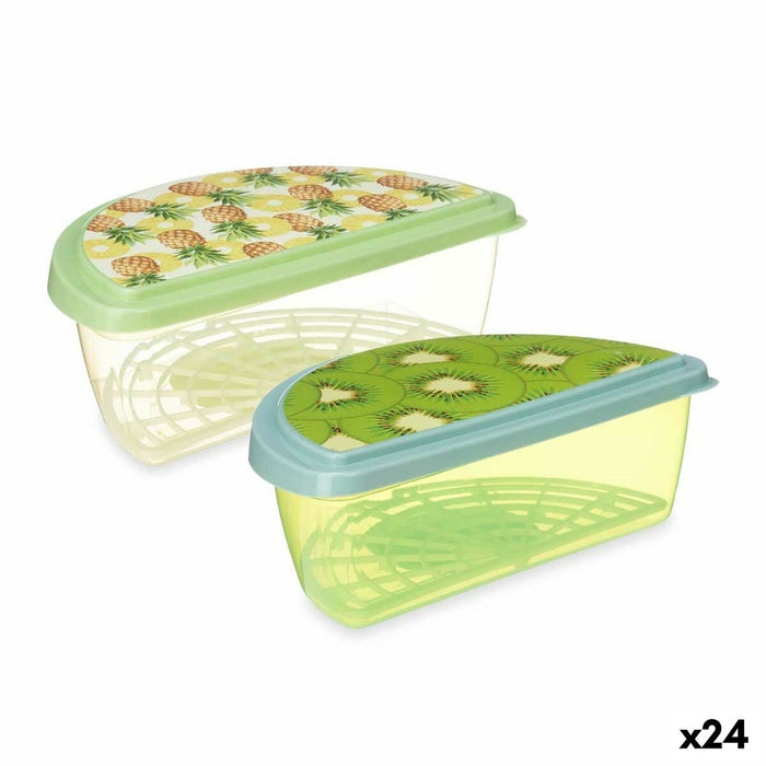 Lunchbox Leknes TP581-2 TP581-2 Plastic ananas Kiwi 1,2 L Fruit (24 Stuks)
