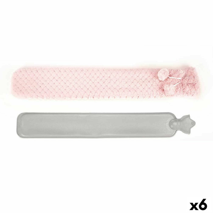 Hot Water Bottle Gift Decor Pink Plastic 2 L (6 Units)