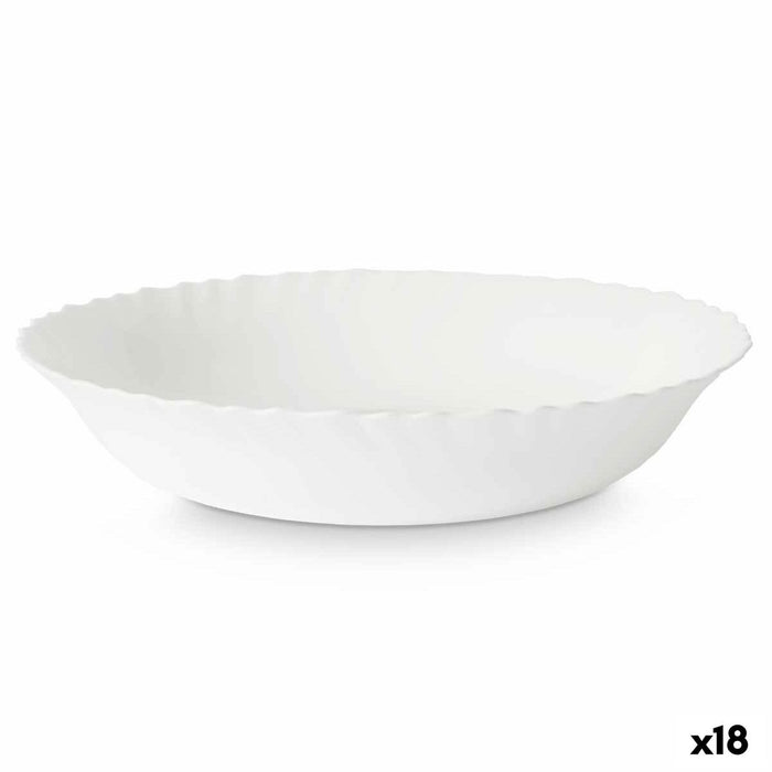 Saladekom Vivalto LQW-110 LQW-110 Wit Opaal glas 27,5 x 5,5 x 27,5 cm (18 Stuks)