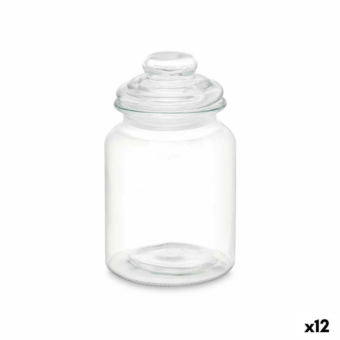 Blik Vivalto CW-P00712-2/TH6 CW-P00712-2/TH6 Transparant 900 ml Met deksel (12 Stuks)