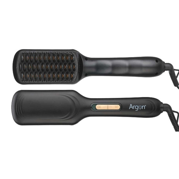 Smoothing Brush Argon Black Golden Metal Ceramic Plastic 40 W