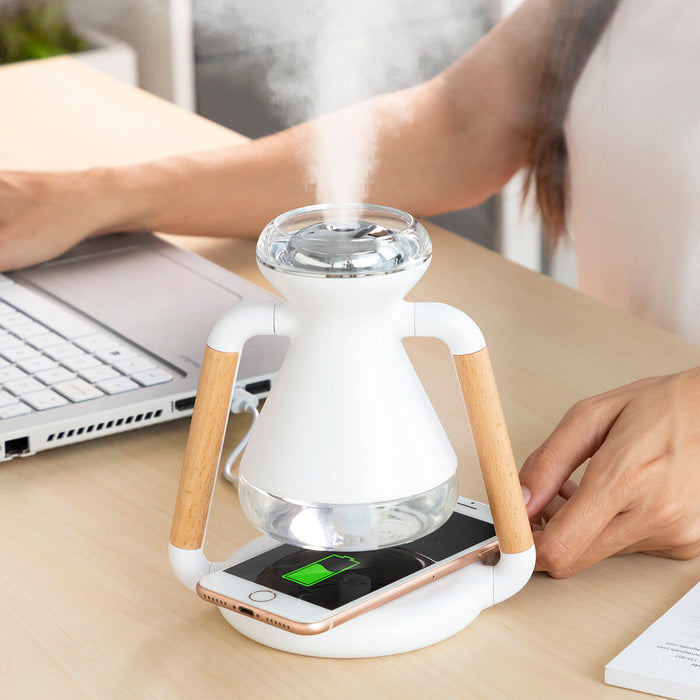 3-in-1 draadloze oplader, aromaverstuiver en bevochtiger Misvolt InnovaGoods