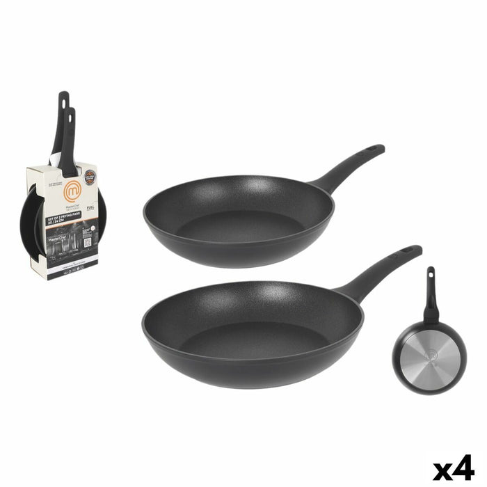 Pannenset MasterChef 24 cm 20 cm (4 Stuks)
