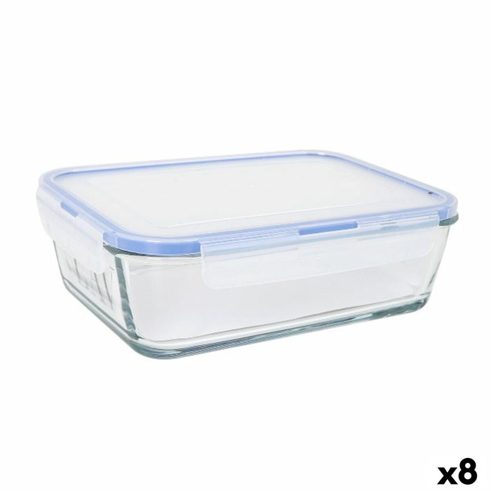Hermetische Lunchtrommel LAV Grijs Transparant 1,9 L (8 Stuks)