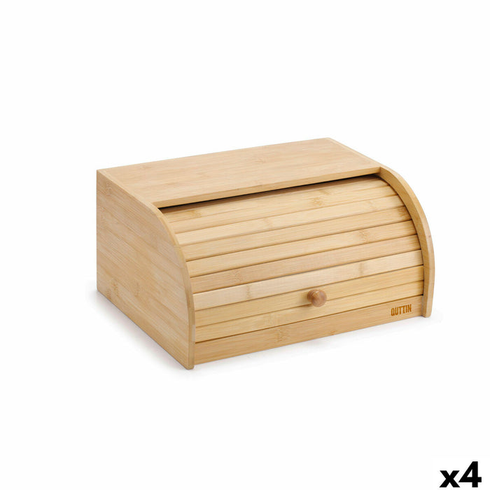 Broodmand Quttin Bamboe 38 x 28 x 18 cm (4 Stuks)