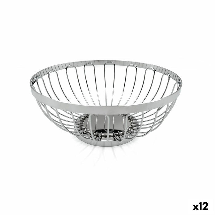 Broodmand My Bar Zilverkleurig Metaal ø 20,5 x 8,5 cm (12 Stuks)