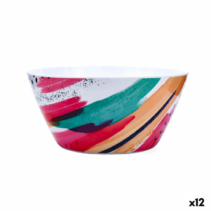 Saladekom Quid Acuarela Wit Bioplastic 25 x 12 cm (12 Stuks)