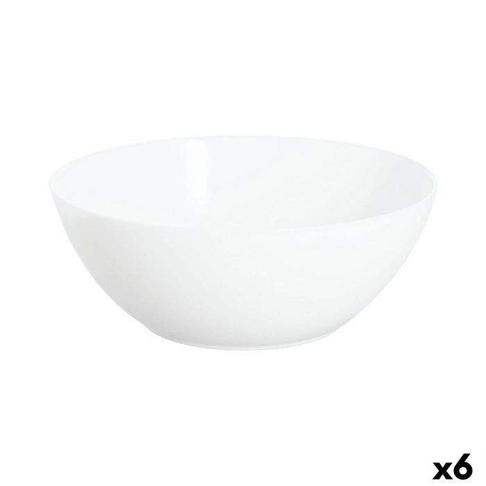 Saladekom Luminarc Apy Wit Glas Ø 21 cm (6 Stuks)