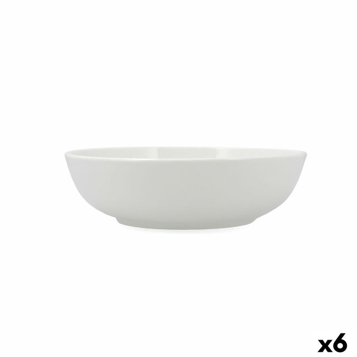 Saladekom Bidasoa Serenity Hydrozero Wit Keramisch Ø 23 cm (6 Stuks)