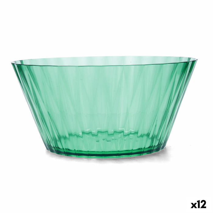 Saladekom Quid Iris Groen Plastic Ø 25 cm (12 Stuks)
