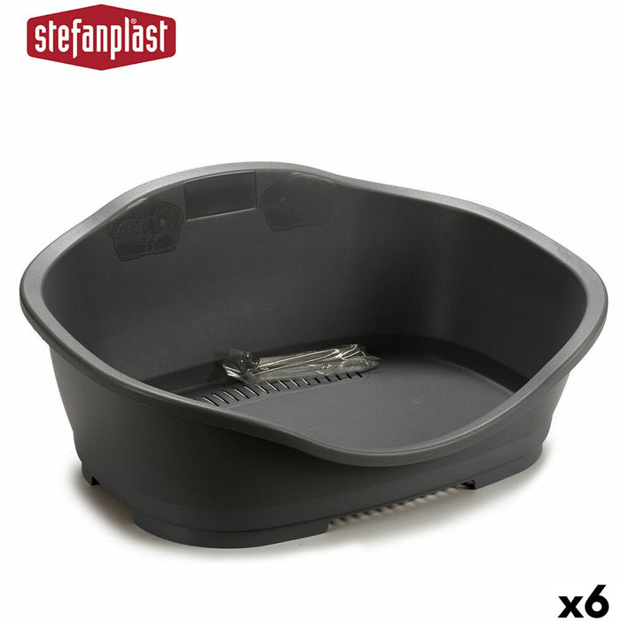 Huisdierbed Stefanplast 97621 97621 Grijs Plastic 68 x 27,5 x 49 cm 6 Stuks