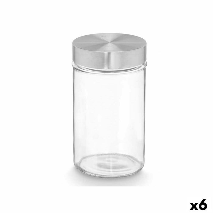 Tin Vivalto Transparant Zilverkleurig 1 L (6 Stuks)